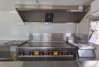 Etodevice Bar à café en plein air, cuisine mobile, remorque de restauration entièrement équipée, camion de restauration rapide pour hot-dogs, tacos, pizzas avec cuisine complète