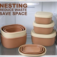 Boîte à lunch écologique incassable en silicone multi-niveaux, étanche, pour enfants, compatible micro-ondes et lave-vaisselle, pour la préparation des repas