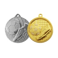 Médaille de sport personnalisée avec gravure de logo pour marathon, course à pied, basketball, football, récompense pour joueur avec finition plaquée or et argent, trophée