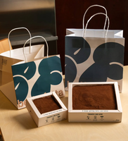 Emballage personnalisé avec impression de logo, emballage alimentaire en papier pour boulangerie, boîte à tiramisu avec tiroir