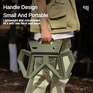 Tabouret pliant portable pour le camping en plein air, léger, robuste et résistant aux charges lourdes, idéal pour la randonnée, la pêche et les pique-niques - Product Image 3