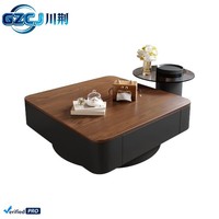 Table basse en bois massif pour salon moderne, durable, luxe léger, mobilier haut de gamme
