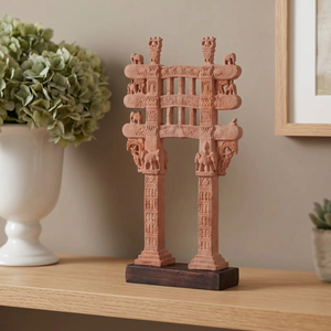 Miniatura del Torana Buddista di Sanchi Ispirata all'Architettura della Grande Stupa del <span class=keywords><strong>I</strong></span> <span class=keywords><strong>Secolo</strong></span> d'BC, Replica del Capolavoro del Patrimonio Museale - Product Image 1