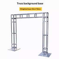 Plaque de base de treillis lourd avec ballast en acier pour treillis de scène intérieure, support de toile de fond publicitaire et pied stabilisateur de treillis