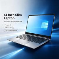 Ordinateur portable Ultrabook Intel Core I5 4ème génération avec RAM DDR3 pour le bureau, les étudiants, l'usage quotidien, en stock, OEM ODM, expédition rapide