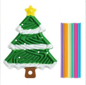 Nouveau Panneau Sensoriel Spatial Anti-Stress Arbre de Noël en Stock du Fabricant, Jouet Éducatif pour Enfants, Puzzle Torsion - Product Image 2