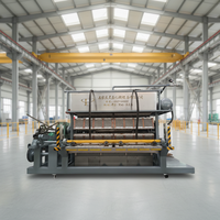 Four de séchage métallique intégré à une machine automatique de fabrication de plateaux à œufs |   Équipement de formage de cartons à œufs en papier recyclé à économie d'énergie