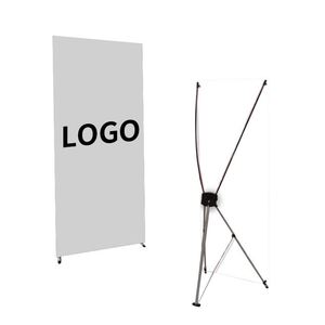 2026 New Arrival Outdoor Windproof and Retractable X-frame Roll-up <b>Banner</b> Stand - Product Image 1