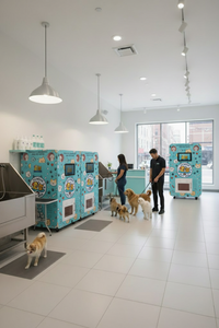 Distributore Automatico Self-Service per il Lavaggio di Animali Domestici con Schermo Touch e Sistema di Pagamento a Moneta - Product Image 6