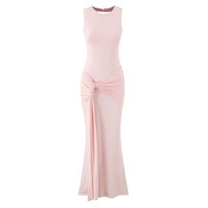 Vestido Maxi Sexy sin Espalda para Mujer, Vestido Largo de Noche con Aberturas, sin Mangas, Drapeado y Ajustado para Fiesta/Club - Product Image 2