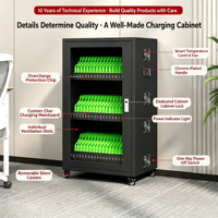 Armoire de recharge pour téléphones portables, armoire de recharge pour iPad et tablettes pour salles de classe, casier de rangement pour téléphones portables pour salles de réunion