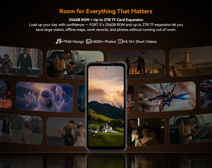 Téléphone robuste 4G Blackview 12+256 Go, écran 6,78 pouces, caméra de vision nocturne, double SIM, smartphone 5000 mAh, 120 Hz, Android 16, téléphone portable - Product Image 5