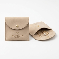 Bolsa de Embalaje para Joyería Saco de Gamuza y Terciopelo de Microfibra para Collar con Logotipo Personalizado