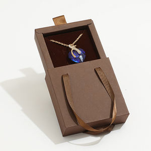 Boîte cadeau coulissante sur mesure pour bijoux (colliers, bagues, boucles d'oreilles) avec poignée en ruban – Vente en gros - Product Image 3