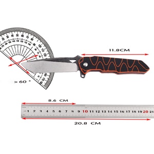 มีดพับ EDC สำหรับตั้งแคมป์กลางแจ้งเกรดอุตสาหกรรมเปลี่ยนใบมีดได้รวดเร็ว ด้ามจับทำจากไทเทเนียมอัลลอยด์เหล็ก D2 รับผลิตแบบ OEM - Product Image 6