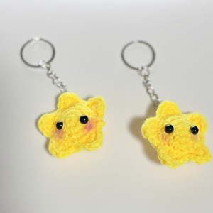Handmade Shy Star Keychain Cute Crochet Key Chains Accessories Knitted <b>Bag</b> Charm Car Keys Women Unique Gifts Star <b>Blush</b> Keychain - Product Image 6