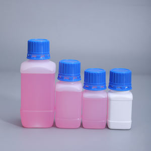 60ml 100ml 250ml Bouteilles carrées vides en plastique HDPE anti-fuite Réactif chimique de laboratoire avec couvercle intérieur - Product Image 3