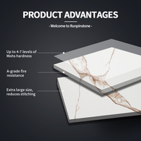 Carreaux de marbre artificiel en quartz blanc étincelant imperméables Runpin pour la décoration de la cuisine et de la salle de bain