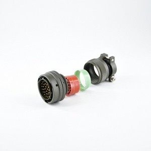 Prise mâle <span class=keywords><strong>a</strong></span>érospatiale MS3116F18-32P, 32 broches, terminaison à <span class=keywords><strong>souder</strong></span> en <span class=keywords><strong>cuivre</strong></span>, série MIL-DTL-26482 I, verrouillage à baïonnette, étanche IP67, en aluminium - Product Image 5