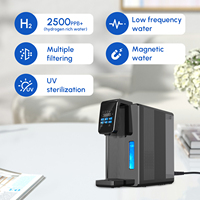 WOPIN - Purificador de Agua RO Eléctrico de Plástico para Escritorio, Portátil, Automático, Generador de Agua Hidrogenada de Alta Concentración para RV y Hoteles