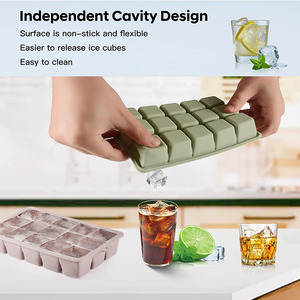 Dễ dàng phát hành <span class=keywords><strong>Silicone</strong></span> <span class=keywords><strong>Ice</strong></span> <span class=keywords><strong>Cube</strong></span> Khuôn <span class=keywords><strong>Silicone</strong></span> <span class=keywords><strong>Ice</strong></span> lưới thân thiện với môi <span class=keywords><strong>Silicone</strong></span> <span class=keywords><strong>Ice</strong></span> <span class=keywords><strong>Cube</strong></span> khay với Nắp tháo rời cho whisky - Product Image 3