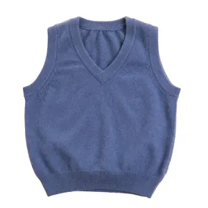 Solid Knitted Baby Sweater Kid Cashmere Vest Kids Life Vest for Boy