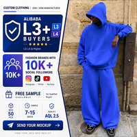 Fabricante de Ropa Casual Personalizada, Conjunto de Sudaderas con Capucha de Tela de Mezcla de Algodón de Alta Calidad para Marcas de Influencers