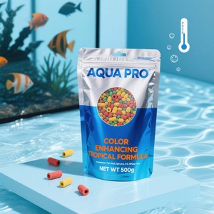Grosir disesuaikan 500g tas umpan ikan segel kedap air menggunakan kembali umpan ikan peliharaan berdiri kantong - Product Image 3