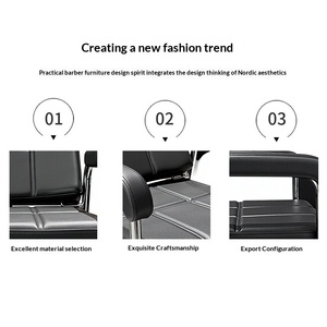 Chaise d'attente métallique moderne et minimaliste, nouveau style transfrontalier, réglable multi-angles, imperméable, résistante à l'huile et à l'usure - Product Image 2