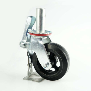 PU Sắt Lõi Polyurethane Bánh Xe Cho Giàn Giáo WBD Có Thể Điều Chỉnh Giàn Giáo Caster Bánh Xe Nhiệm Vụ Nặng Nề - Product Image 3