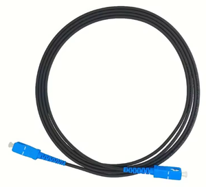 Black Cable Patch Cord 3.0mm 5.0mm SC UPC SC APC G657A2 LSZH Pigtail <strong>logo</strong> Customized <strong>Print</strong> - Product Image 3