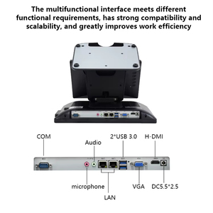 Sistema POS Android Todo en Uno con Pantalla Táctil Dual de 15.6 Pulgadas, Caja Registradora Inteligente con Impresora Térmica para Restaurante y Cocina - Product Image 5