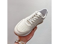 Baskets de course décontractées pour hommes en cuir véritable à lacets, rehaussantes, pour toutes les saisons