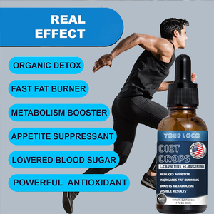 Gotas Dietéticas OEM con L-carnitina y L-arginina, Desintoxicación Orgánica, Quemador de Grasa Rápido, Potenciador del Metabolismo, Antioxidante Potente, Adelgazante - Product Image 2