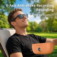 Lunettes Intelligentes avec Caméra 8MP 4K, WiFi, Activation Vocale, Lecture Musicale, Traduction IA, Étanchéité IPX-5, Contrôle Tactile et par Boutons