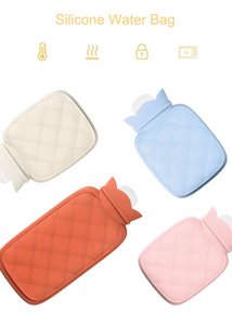 Bouillotte en silicone durable Refine Factory, capacité 630 ml, pour soulagement de la douleur, compresses chaudes/froides, facile à transporter, sac chauffant pour les mains - Product Image 4