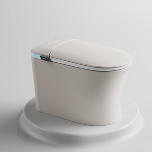 WC intelligent en céramique noir, nouveau design, de bonne qualité, à poser au sol, allongé, avec siège automatique intelligent - Product Image 5