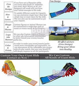 Công Viên Giải Trí Sân Chơi Trẻ Em Trượt Lớn Bơm Hơi Ngoài Trời Trượt Nước Công Viên Nước Lớn Bơm Hơi Di Động Trên Đất Liền Thương Mại - Product Image 5