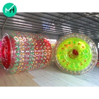 Boule aquatique gonflable en PVC de haute qualité, Zorb Ball, 2,5x2,3x1,7m, capacité <100kg, <5 passagers, usage commercial
