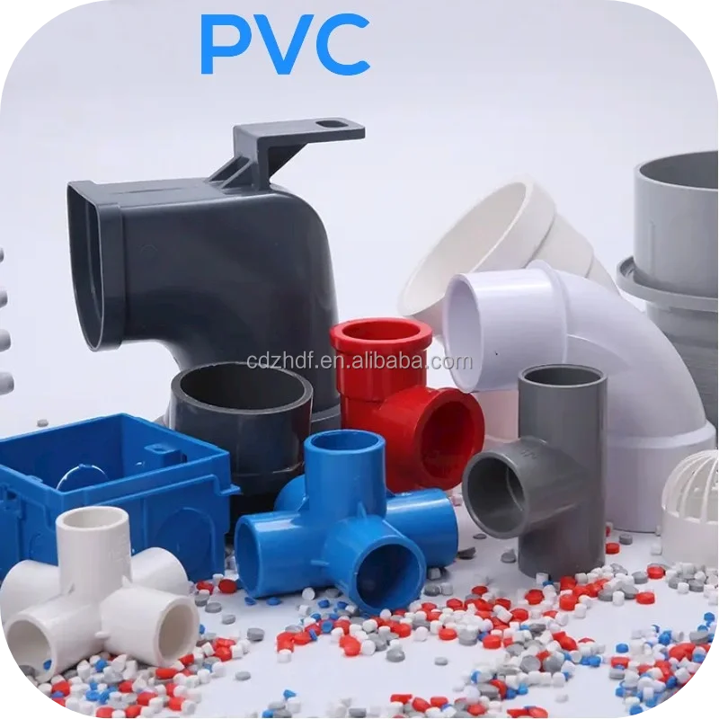 China Factory Fitting Pipes Cable Wire Virgin UPVC CPVC Compound Granules Raw Material Plastic Flexible Rigid PVC for Injection