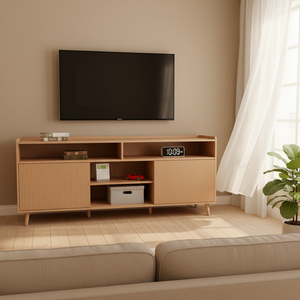 ตู้วาง<span class=keywords><strong>ทีวี</strong></span>แบบประตูบานเลื่อนสไตล์โมเดิร์นสีขาวพร้อม<span class=keywords><strong>ชั้น</strong></span><span class=keywords><strong>วาง</strong></span>ของ - Product Image 5