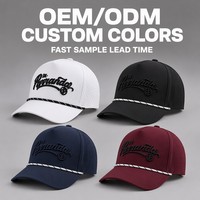 Haute qualité 3D broderie Logo 5 panneaux Golf sport chapeau découpé au laser trou polyester Gorras vente en gros personnalisé unisexe casquette de Baseball