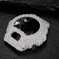 Street-Style Herren-Accessoires Buss-Down Moissanit Moissanit-Uhrengehäuse Iced Out Maßgefertigte Uhrenteile für DW6900