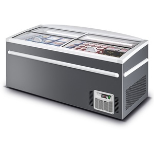 Réfrigérateur commercial MUXUE Congélateur d'îlot combiné de supermarché-Congélateur combiné à tête sans givre réfrigérateur commercial - Product Image 1