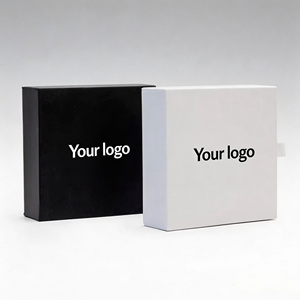 Boîte d'emballage <span class=keywords><strong>de</strong></span> bijoux en carton rigide avec logo personnalisé <span class=keywords><strong>de</strong></span> luxe, à glissière, pour collier, boucles d'oreilles, bague, bracelet - Product Image 6
