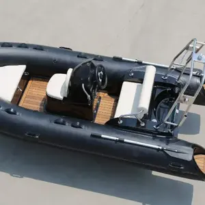 Motor fueraborda de fibra de vidrio, barco inflable semirrígido con motor, CE 480cm