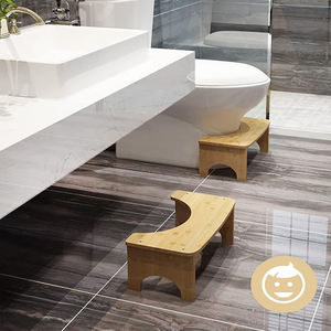 Taburete de bambú ajustable para inodoro, escalón de baño, taburete para niños para aprender a ir al baño - Product Image 3