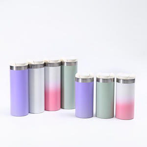 Frasco de vacío creativo de acero inoxidable con gradiente de gran capacidad, taza de bebida recta para oficina en casa, taza térmica para coche de 6 a 12 horas - Product Image 2