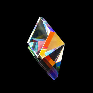 하이 퀄리티 17mm 피라미드 크리스탈 유리 프리즘 핫 세일 광학 색상 굴절 다각형 프리즘 - Product Image 6