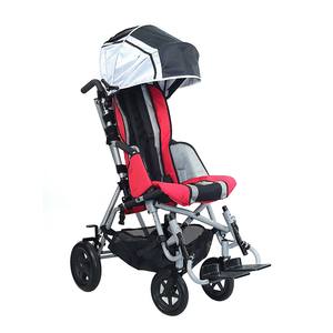 Kereta dorong anak-anak, kereta dorong merah muda dengan kerai, kursi roda nyaman untuk anak-anak, peralatan Rehabilition Manual - Product Image 2